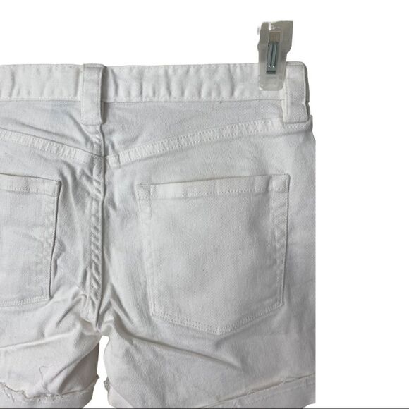#160 J CREW stretch white jeans shorts - Picture 7 of 8